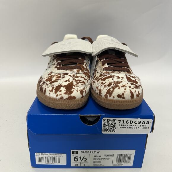adidas Women's Samba LT Cow Print Pack “Brown” - Picture 2 of 6
